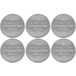 Pack of 6 CR2450 3V Lithium Button Cell Batteries JPG