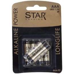 Pack of 6 AAA 1.5V Alkaline Batteries – Long-Lasting & Reliable Power