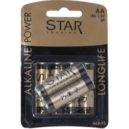 Pack of 6 AA 1.5V 2900mAh Alkaline Batteries JPG